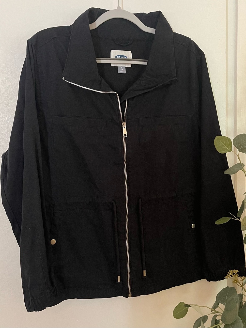 Old Navy Black Zip-Up Utility Jacket